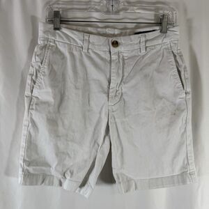 Vineyard Vines Chino Shorts Men's 30 White 8.5" Inseam Cotton Blend Flat Front